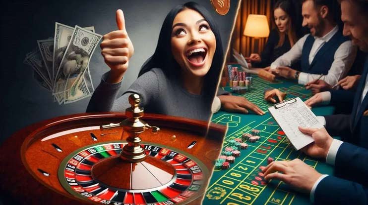 Roda Dream Catcher judi angka dengan segmen bernomor dan dealer profesional yang memutar roda